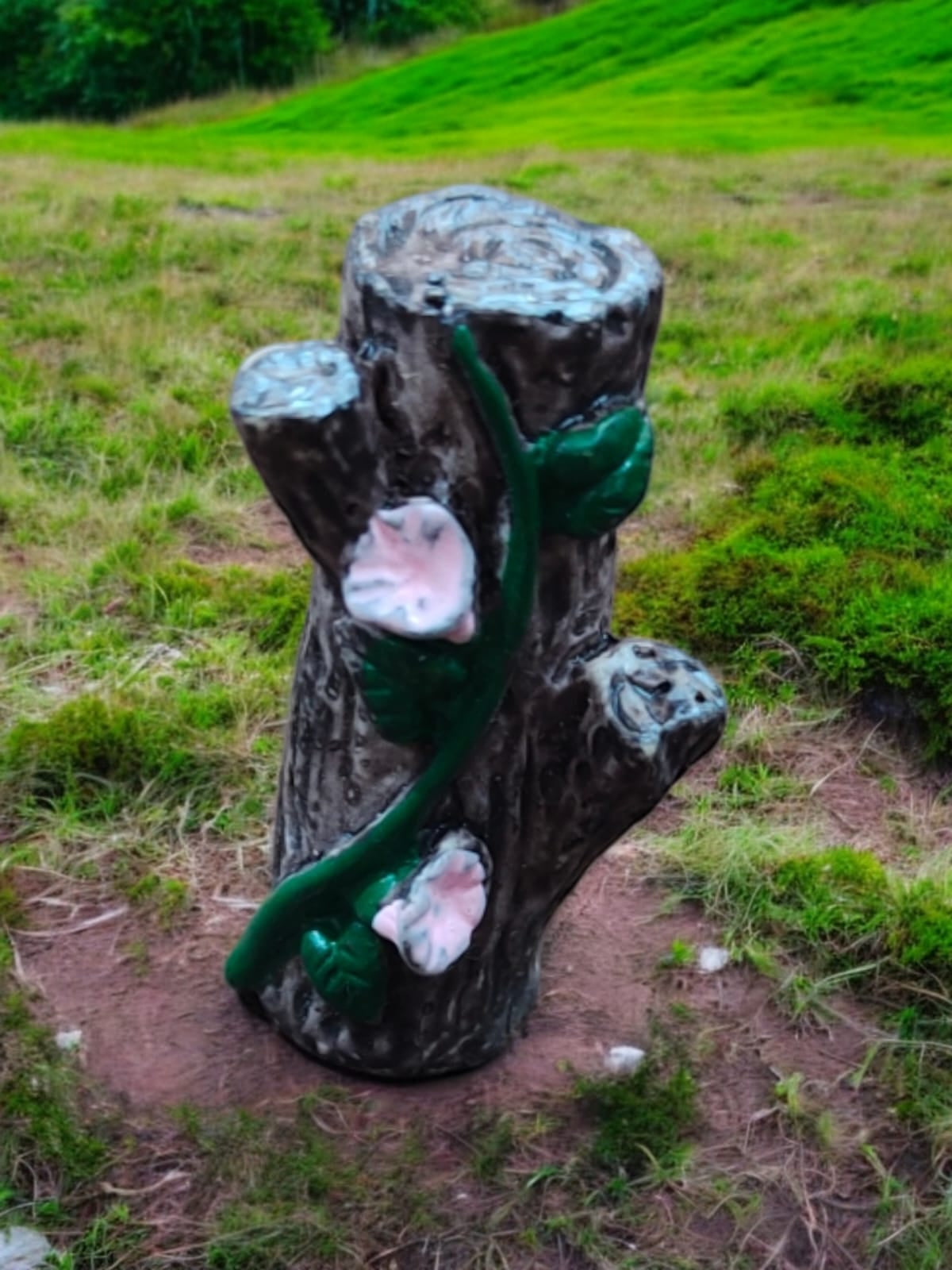 Wooden stem with flower