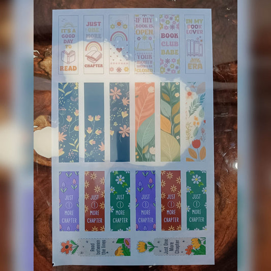 Insert Sheet - Bookmark Stickers