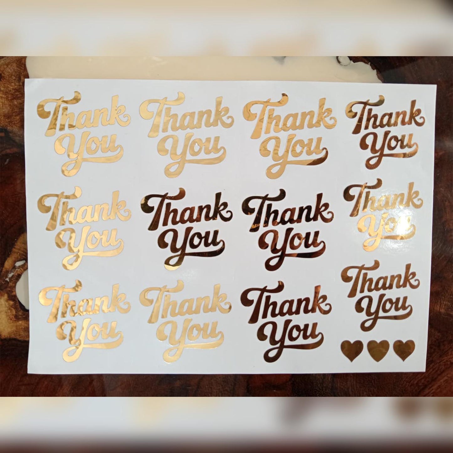 Vinyl Sticker Sheet - Thank You