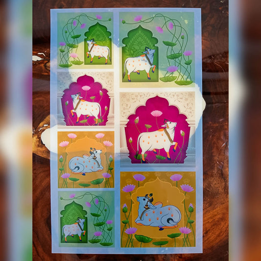 Insert Sheet - Pichwai Cow Stickers_01