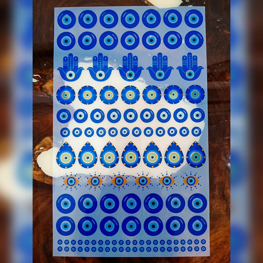 Insert Sheet - Evil Eye Stickers