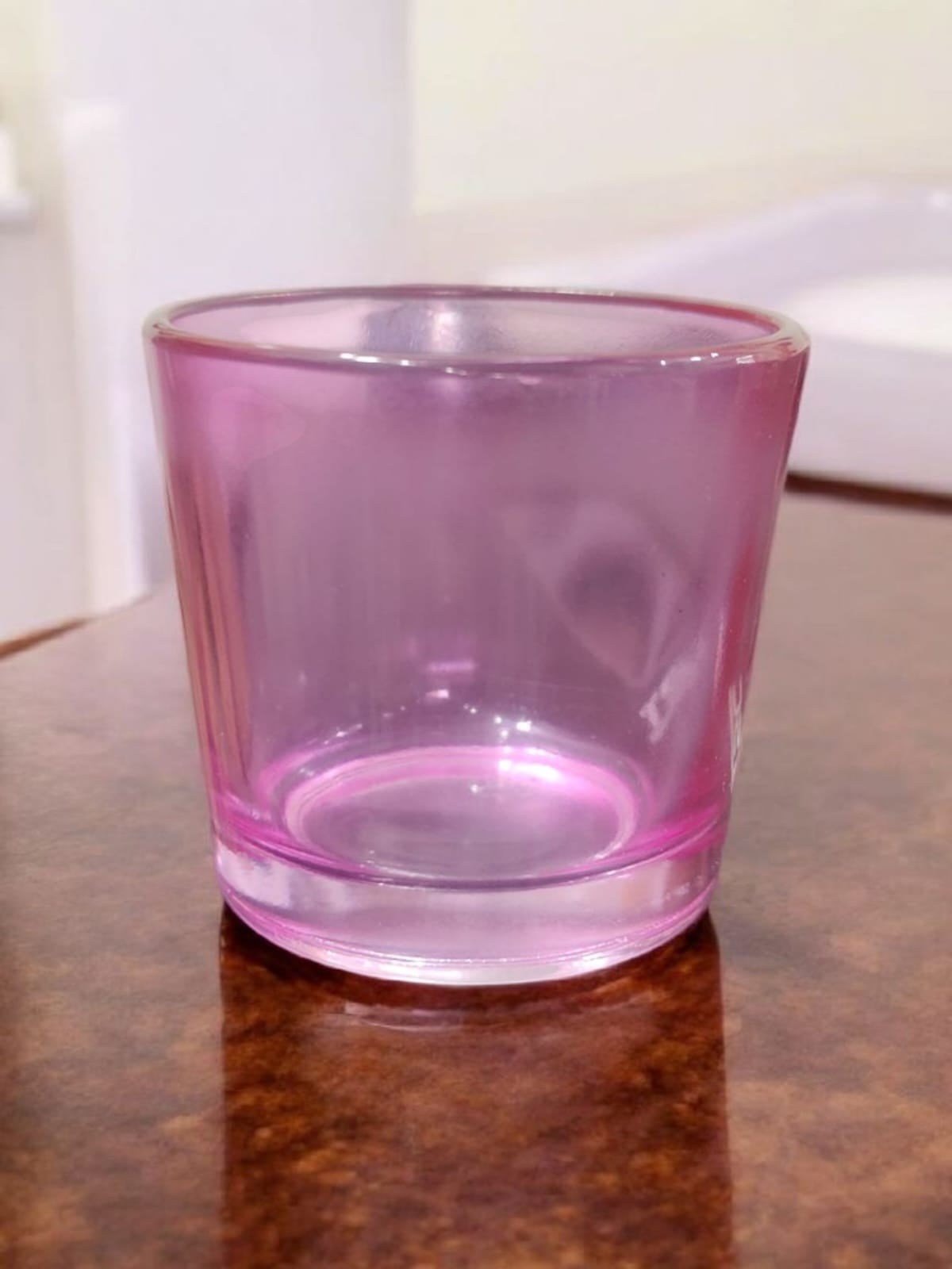 Candles Glass Jar-Pink