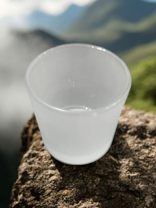 Frosted Glass candles Jar