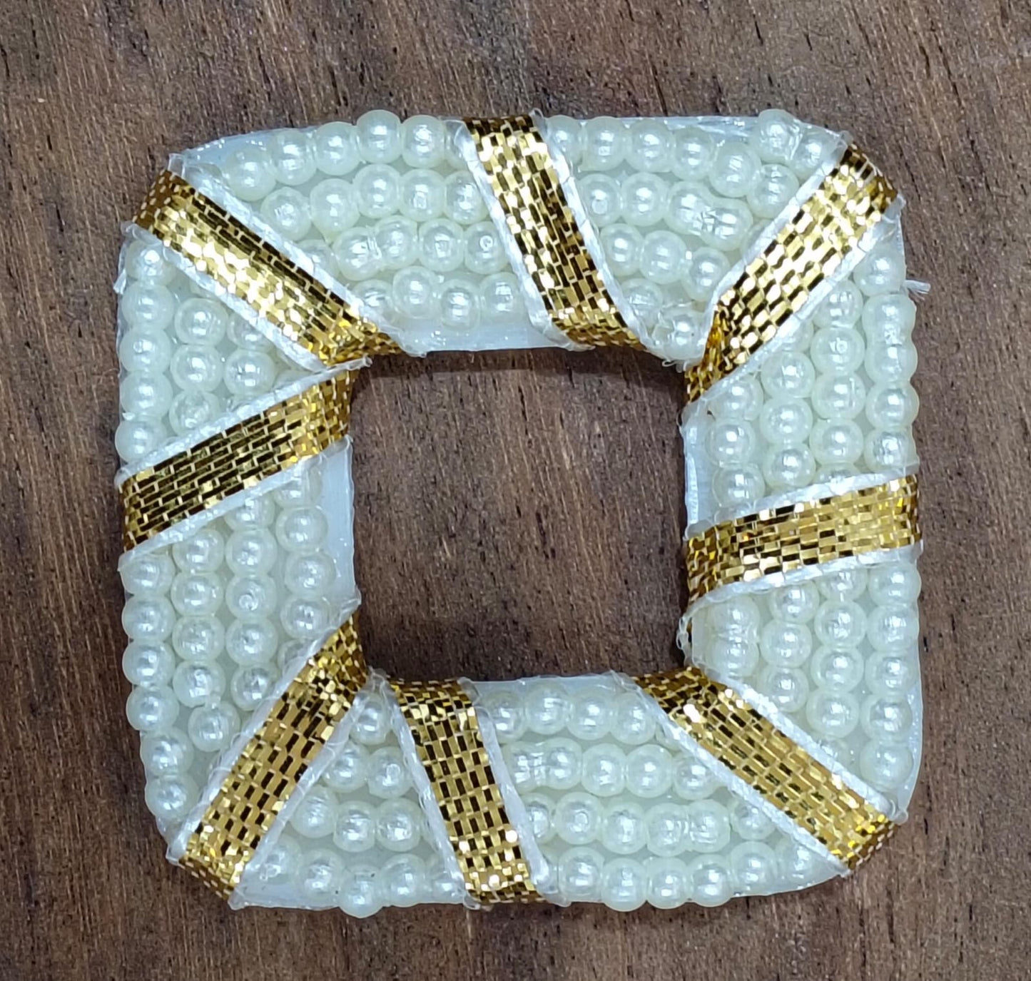 Square White Pearl Ring