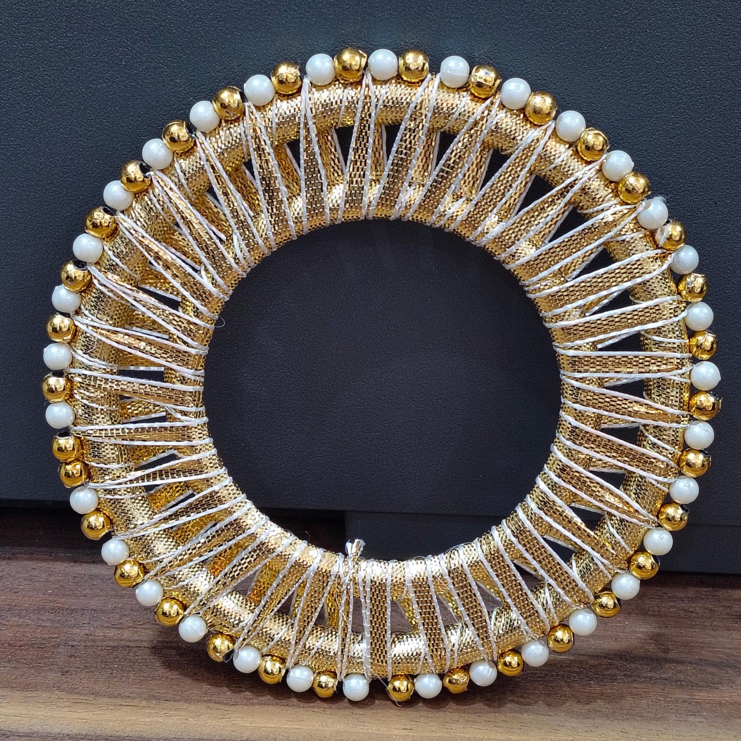 Round Pearl ring Gotta pati