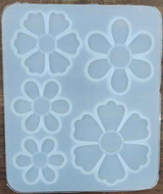 5 Cavity Flower Mould