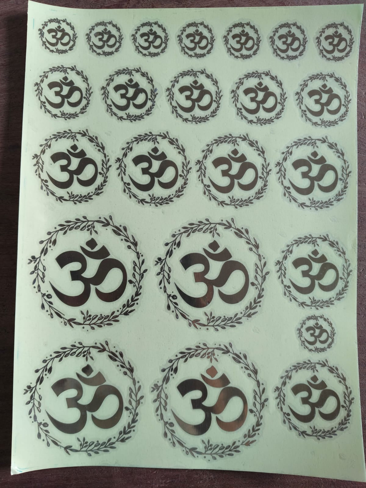 Om Metallic Sheet
