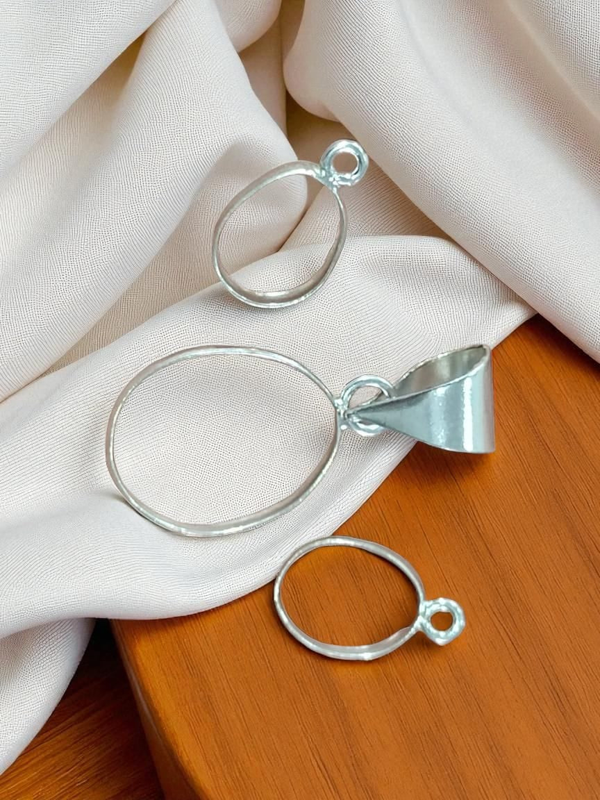 Anti Tarnish Pendant and Earing Set_Silver