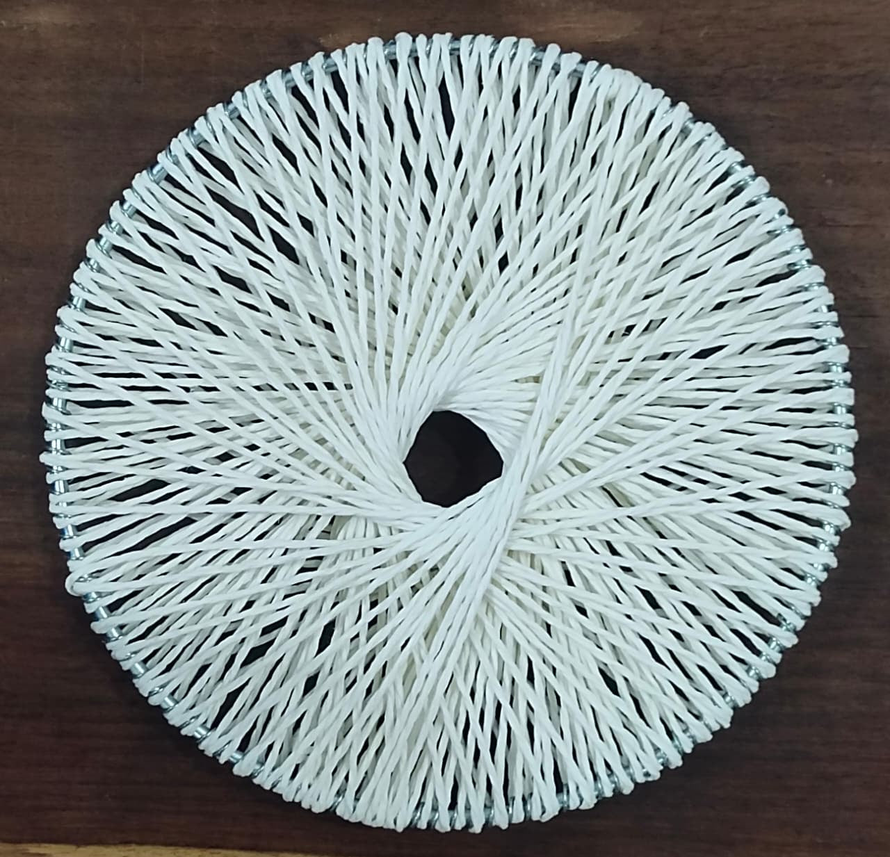 White Thread Mesh Ring