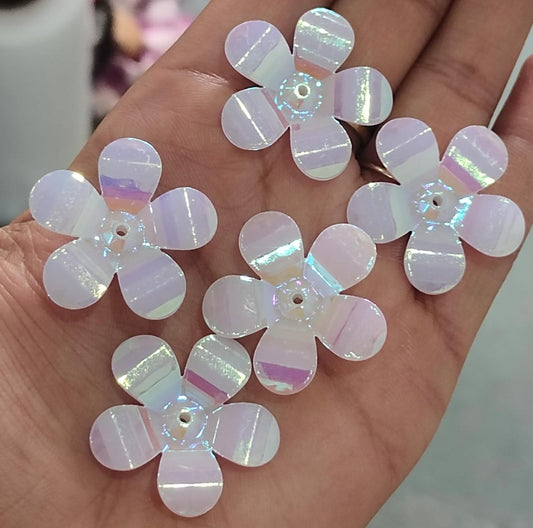 Artificial White Holo Flower_Big