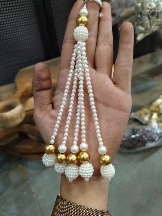 White Pearl Long Toran Latkan