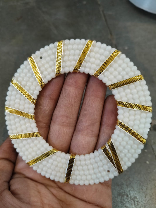 White Pearl ring- 4 Inch