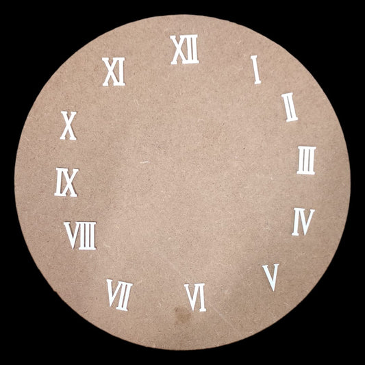 Acrylic Roman Clock Number -White