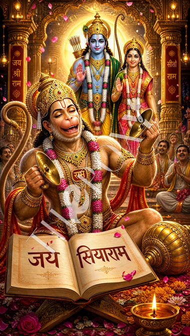 Hanuman G Digital Print _ H-4