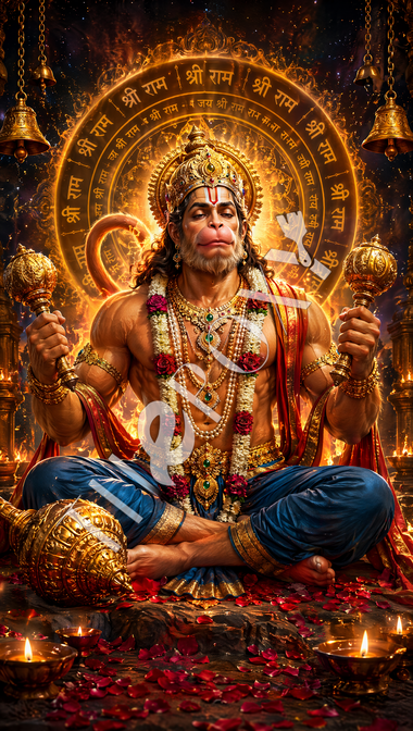 Hanuman G Digital Print _ H-5