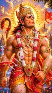 Hanuman G Digital Print _ H-7
