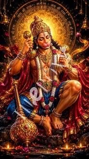 Hanuman G Digital Print _ H-9
