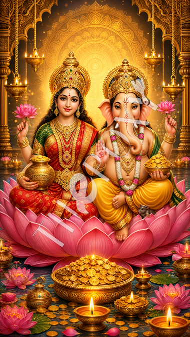 Laxmi ganesh Digital Print _ LG-2