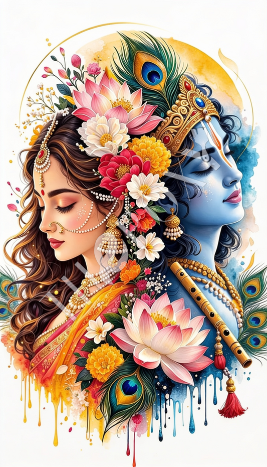 Radha krishna Digital Print _ RK-18