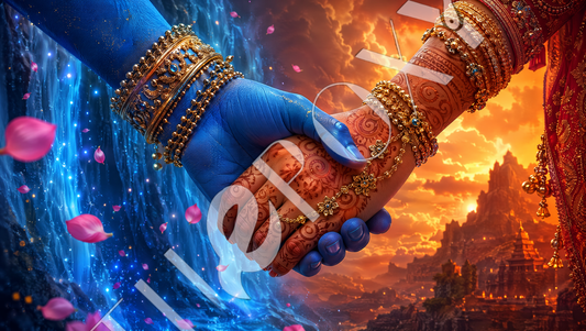 Radha krishna Digital Print _ RK-1