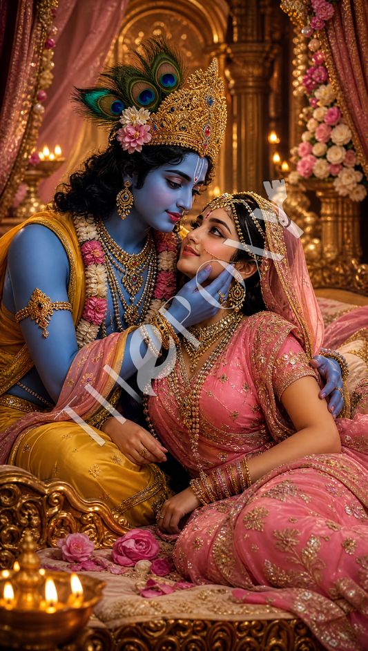 Radha krishna Digital Print _ RK-5