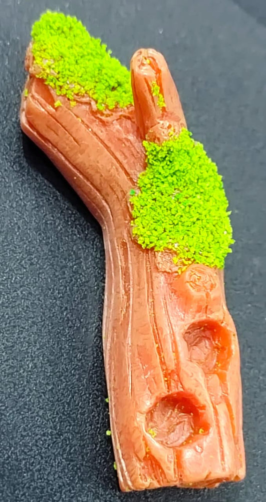 Stump with Green Leaves