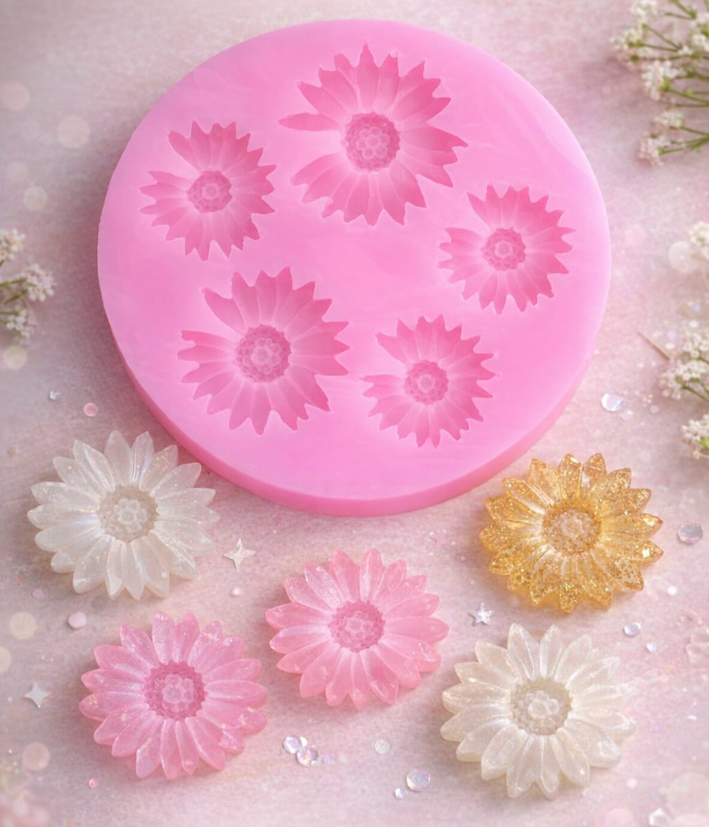 5 Cavity Flower Pink Mould