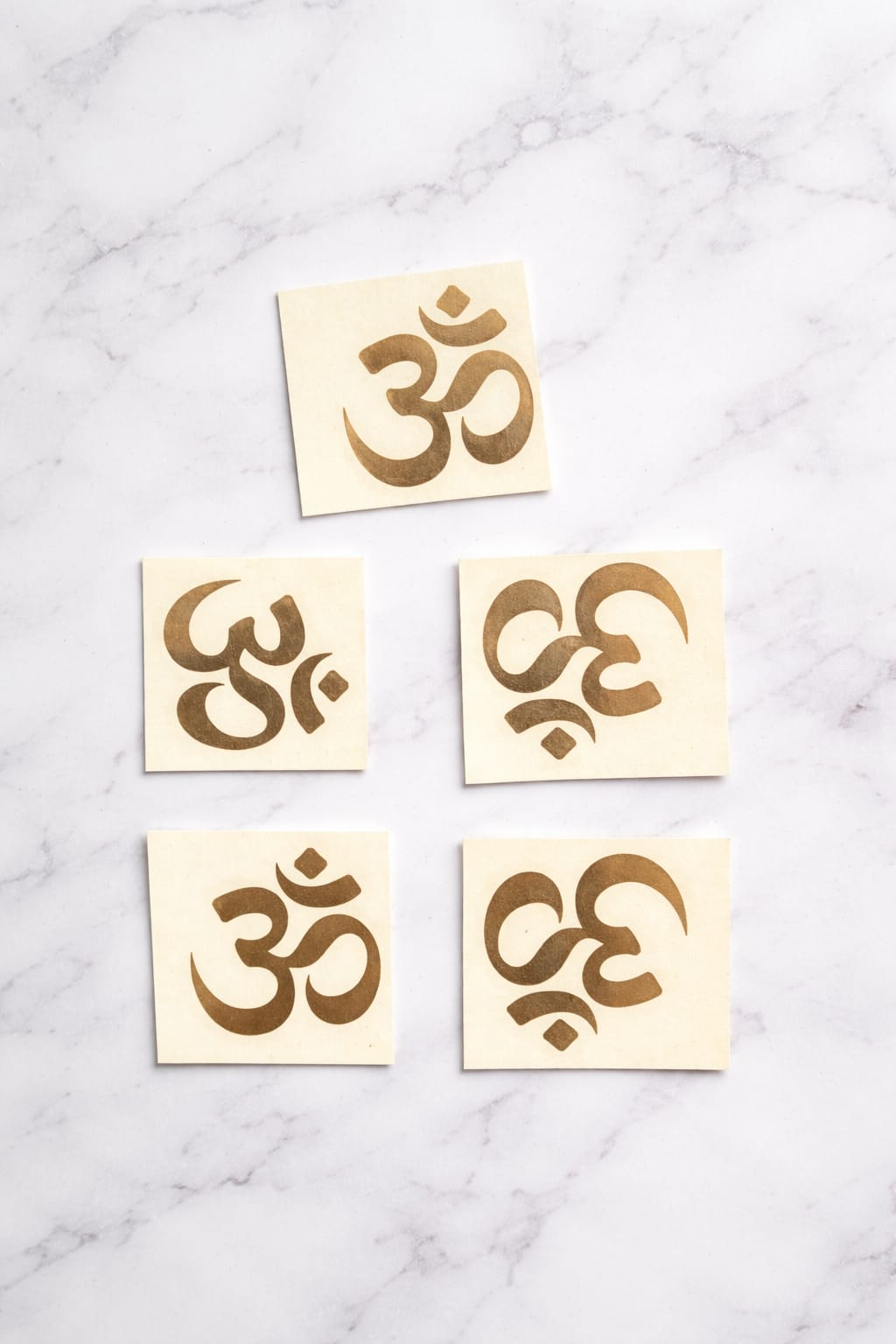 Small Om Metallic Sticker