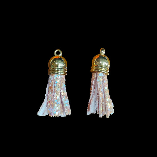 Gold cap Tassels-Peach