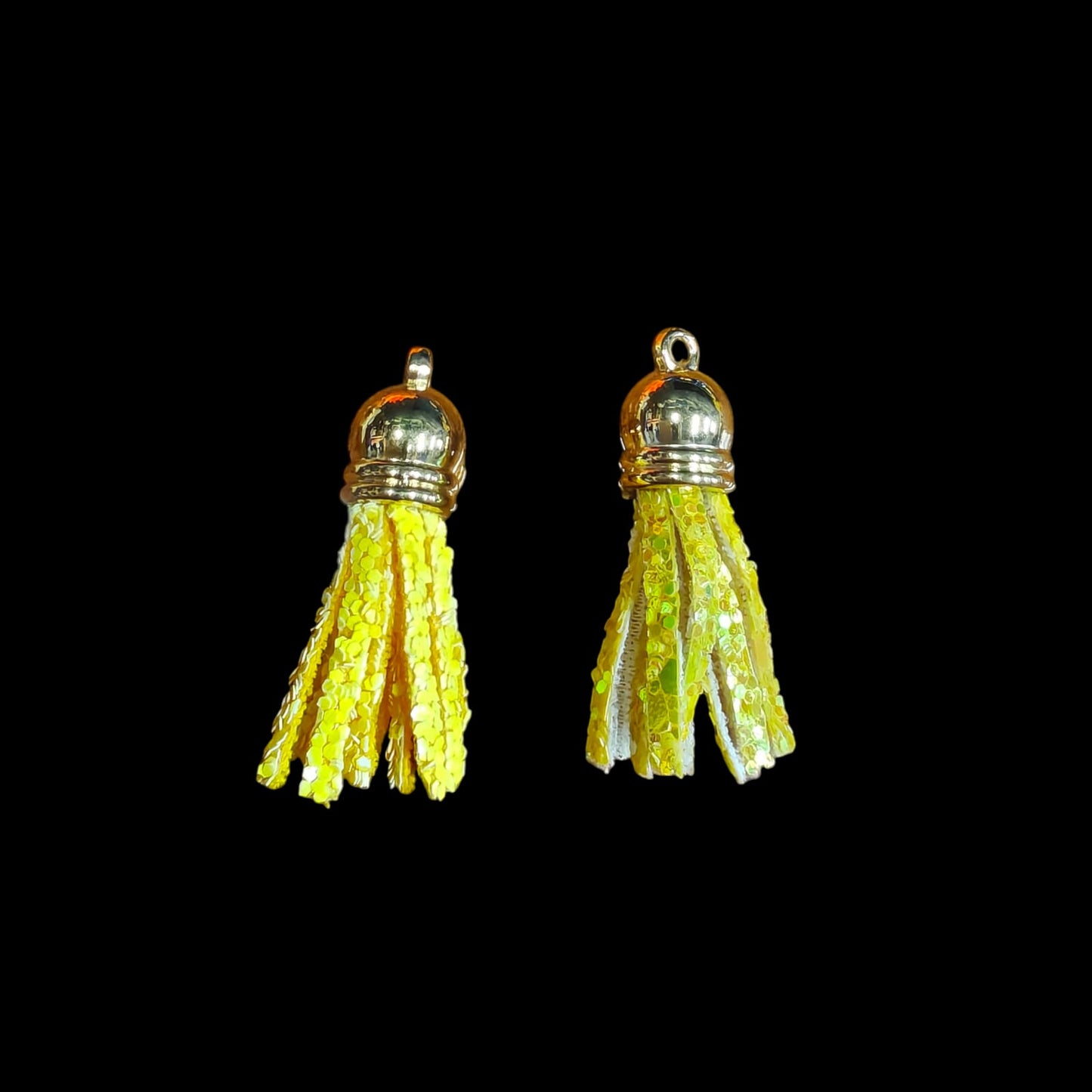 Gold cap Tassels-Yellow