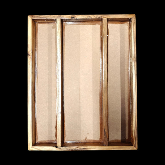 Teakwood frame with 3 partition