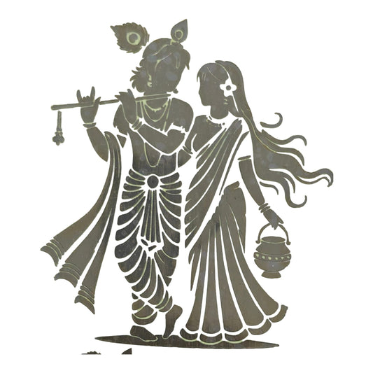 Radhe Krishna matellic Cutting