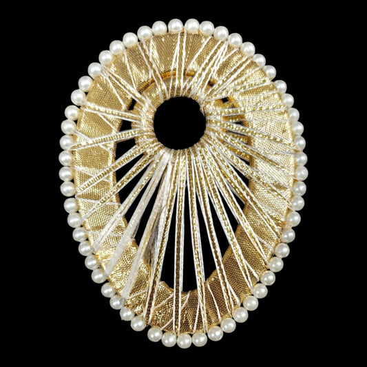 T Light Oval Gotta Jali Ring 5 Inch