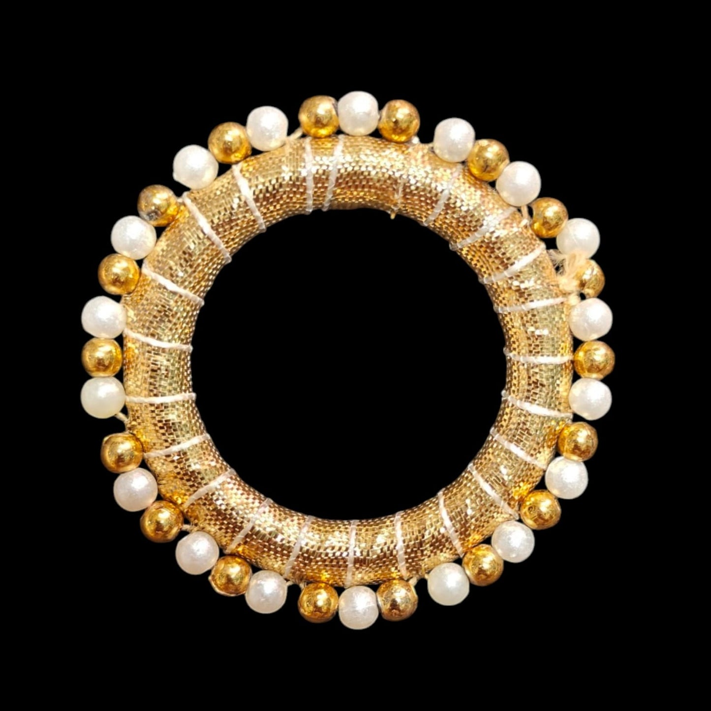 Golden and white Pearl Small ring