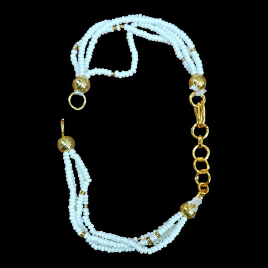 White pearl Bracelet Chain