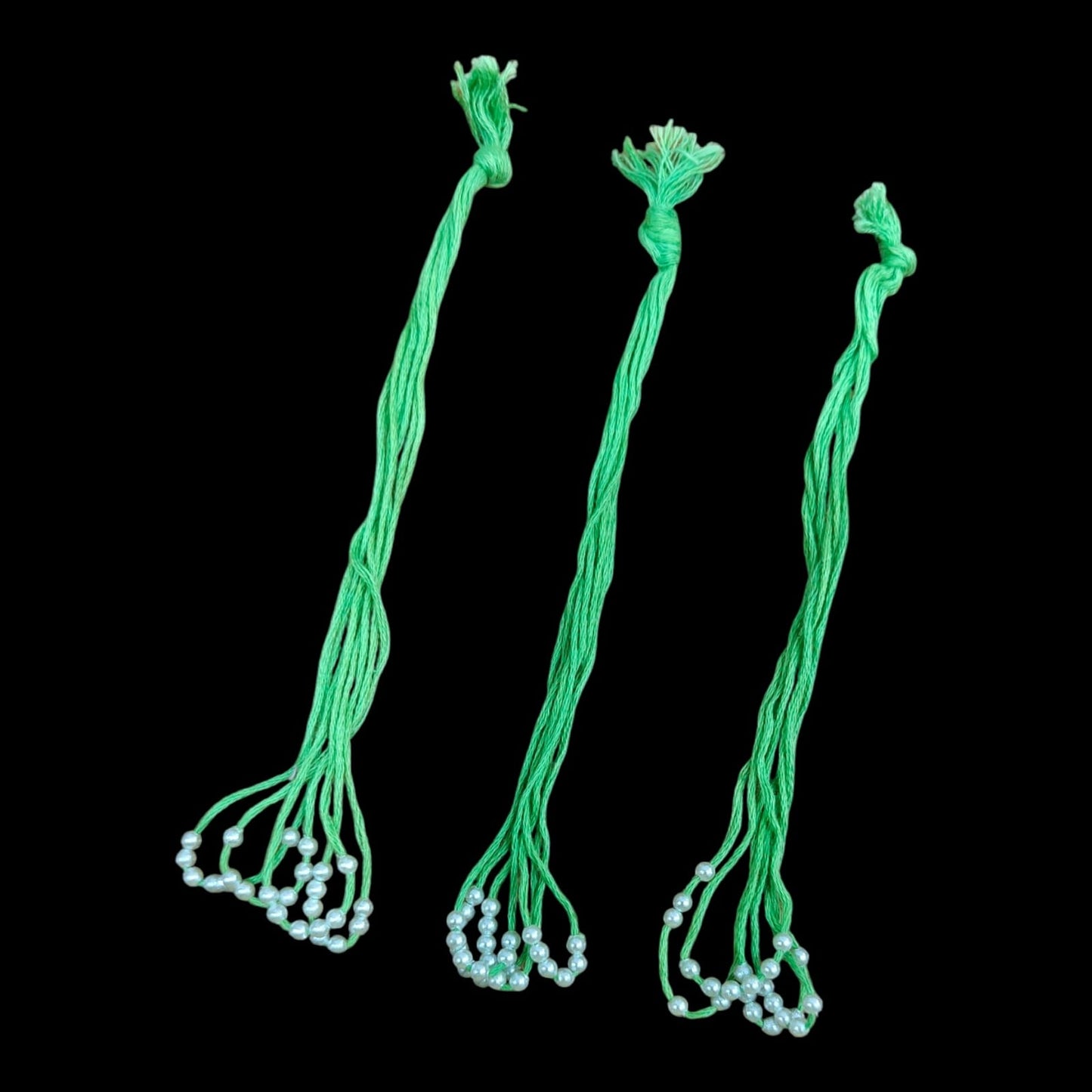 Rakhi Thread with Pearl-Light Green