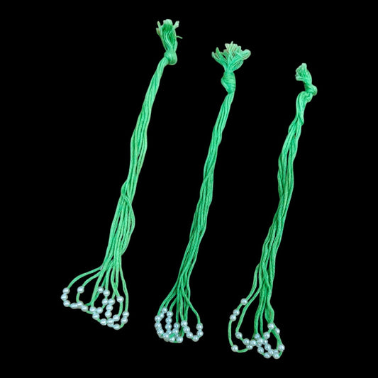 Rakhi Thread with Pearl-Light Green
