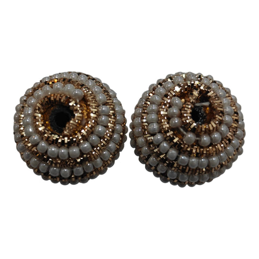White& Golden Pearl Latkan Ball