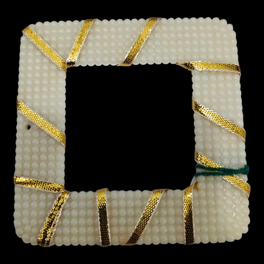 Square White Pearl ring
