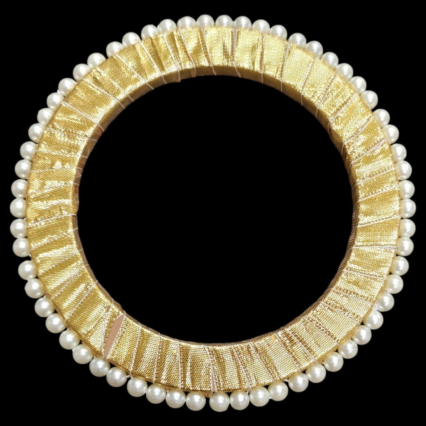 Round gotta with Pearl ring -4