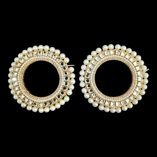 Round Gotta With Pearl Ring Small 4"