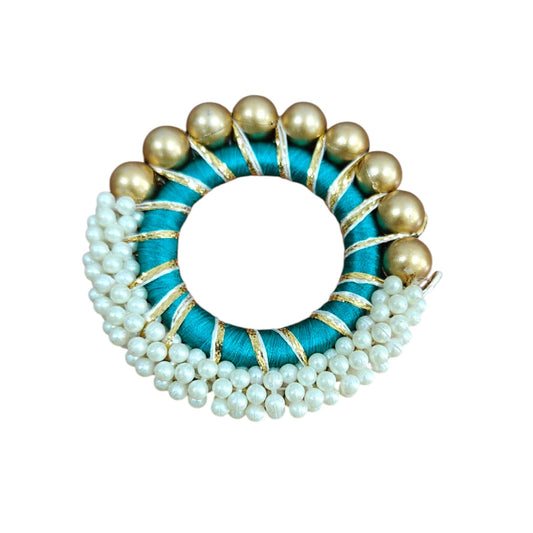 White & Golden Pearl ring-2