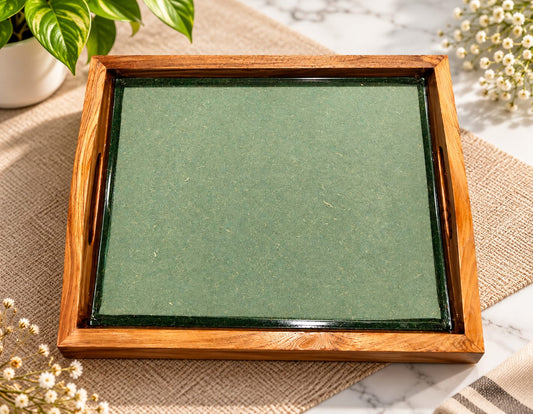 Wooden Handle Tray