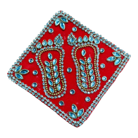 Laxmi ji Sharan Patch Square 3 Inch