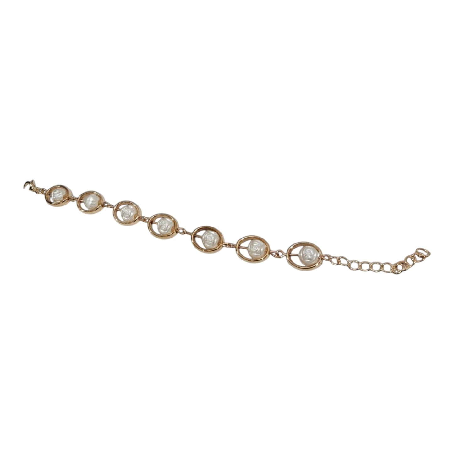 Golden Bracelet With Pearl