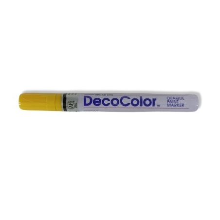 DecoColor Yellow Opaque Marker Broad Line