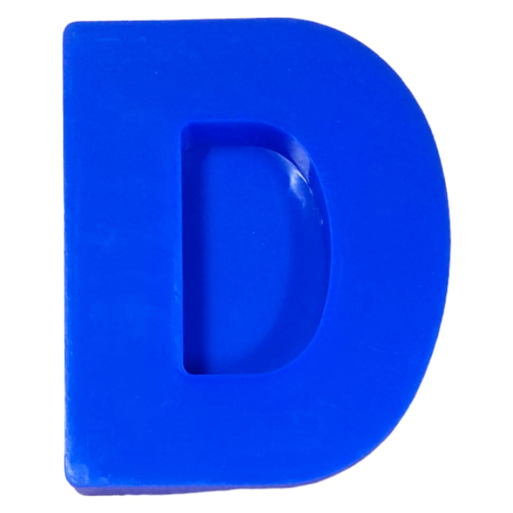 Alphabet 6 Inch Deep Mould-''D''