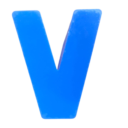 Alphabet 6 Inch Deep Mould-''V ''