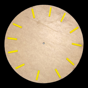 Acrylic Clock Number -Yellow