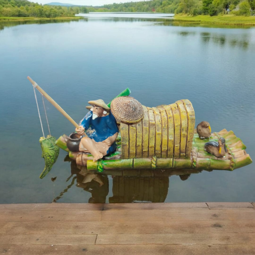 Fisherman with the Boat